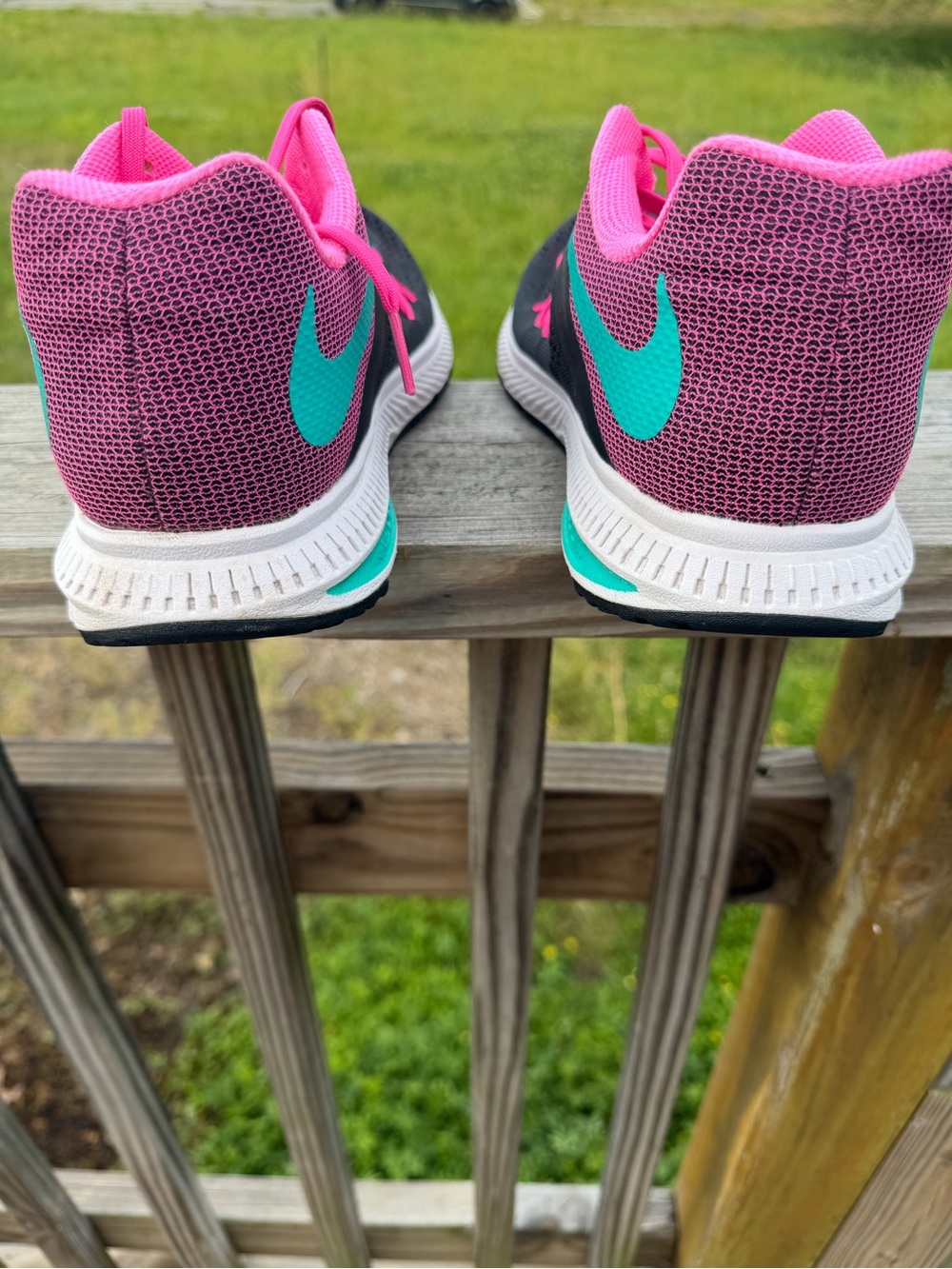 Nike Zoom Winflo 3 Women’s Running Sneakers Size 11 – Black Pink - Picture 3 of 7